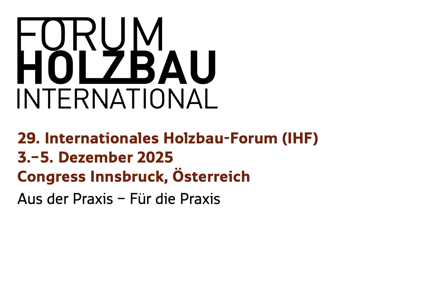 Internationales Holzbau-Forum